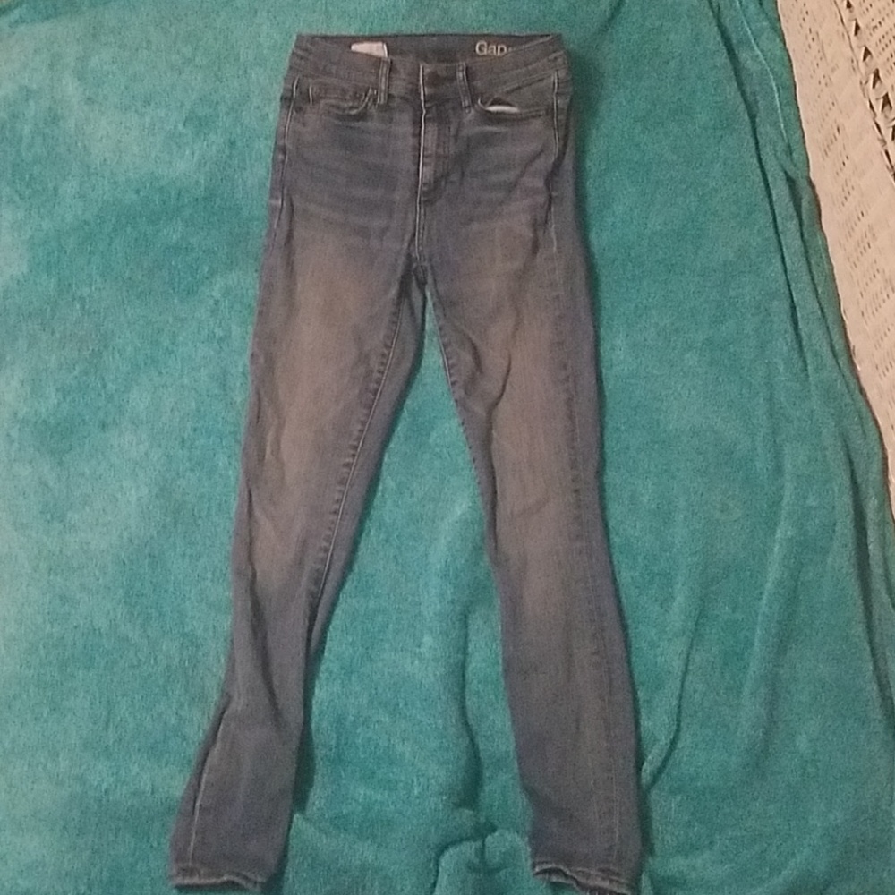 High rise skinny jeans